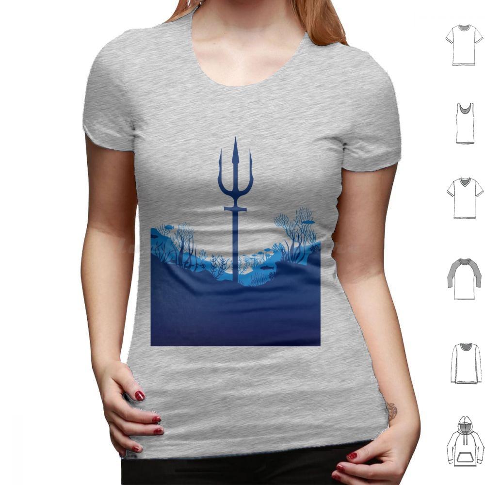 King Of Atlantis Trident T Shirt Cotton Men Women DIY Print Trident King Atlantic Atlantis Sea Ocean Aquaman Superhero Comic