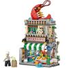 LOZ Mini Street Series Nanoblock 03 Seafood Stall, Mixed Colors, Korean Popular Toys