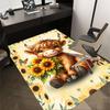 1PC cowflower Extra Large Non Slip Floor carpet, Office, family, bedroom, Studio Large Area Rug Indoor Rugs, Vibrant Colors