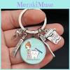 Nurse Care Dental Keychain With Medical Syringe And Stethoscope Gift Pattern