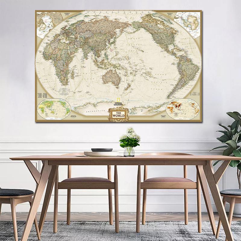 НАДЕЖНОЕ ИСКУССТВО, винтажная карта мира, картины, холст, постеры и принты, настенные художественные фотографии, настенные картины для дома, спальни, гостиной, без рамки