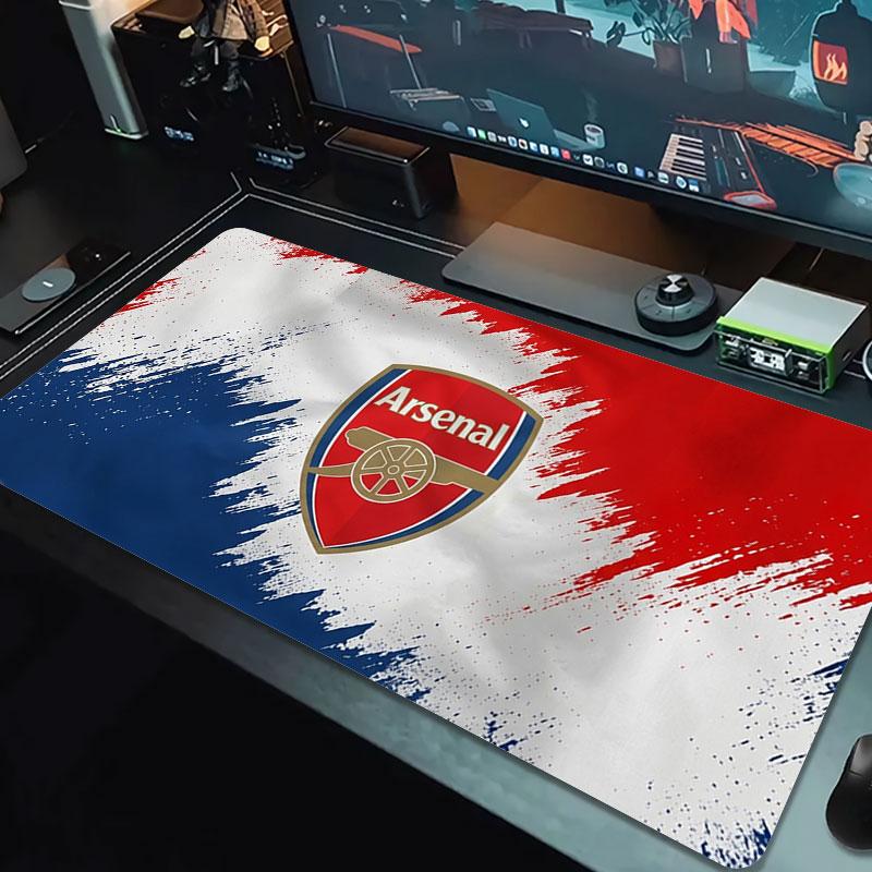 Arsenal F Large Size Mouse Pad Large Gaming Table Cushion Non-slip Laptop Tablet Big Mousepad XXL Mat Mini PC Playmat With Lock edge