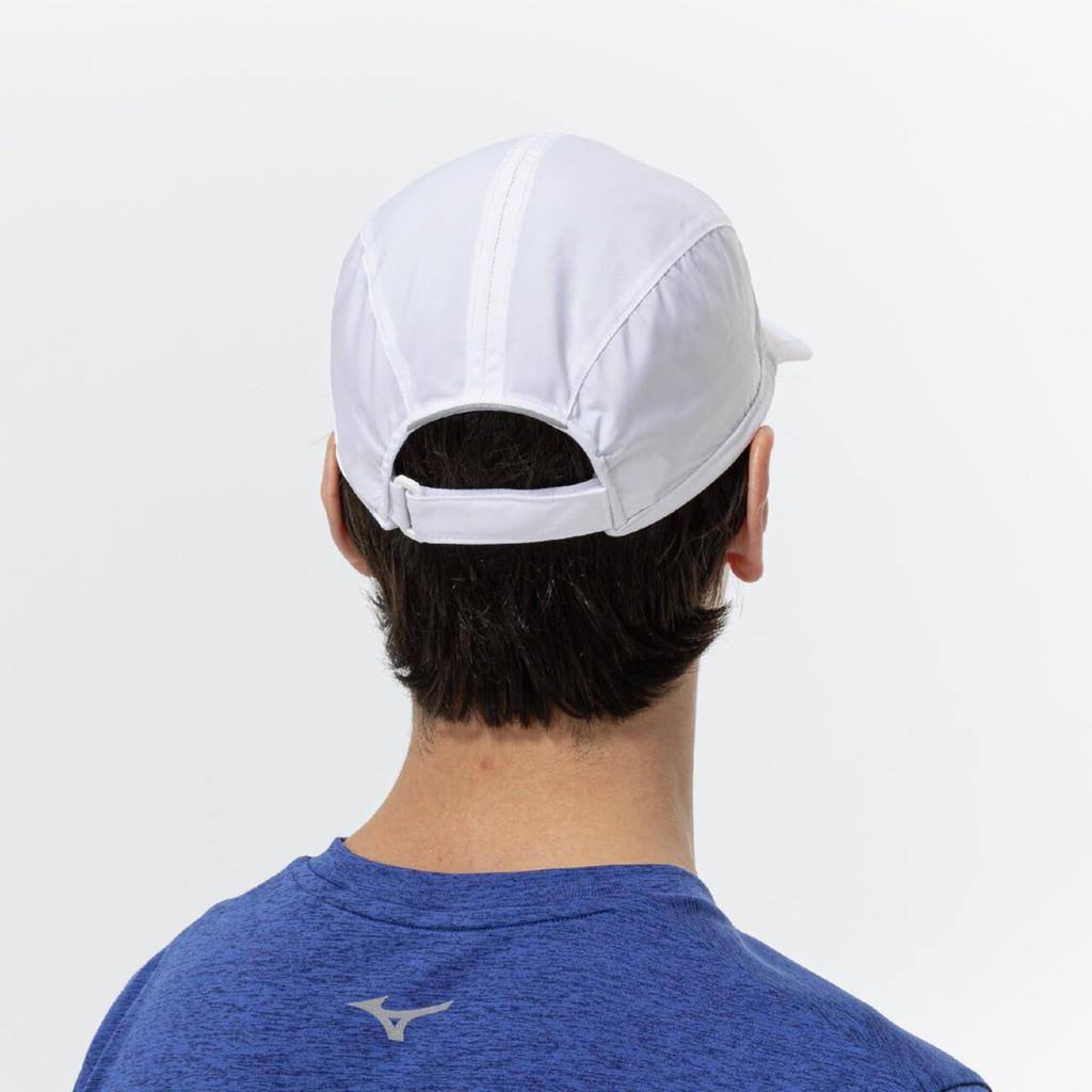 Mizuno J2MW1010 Ночная беговая кепка со светоотражающей белой водоотталкивающей отделкой,