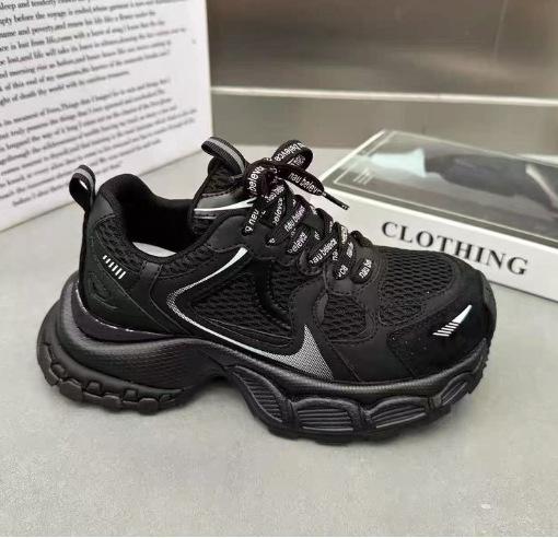 5 см ретро европейские папины кроссовки женская обувь 2025 осень новинка на толстой подошве удобные и дышащие повседневные спортивные кроссовки