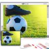 5D DIY Алмазная вышивка Футбол Спорт Алмазная картина Мозаика Украшение дома