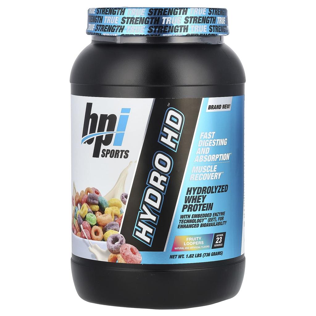BPI Sports Hydro HD™, Hydrolyzed Whey Protein, Fruit Looper, 1.62 Lb (736 G)