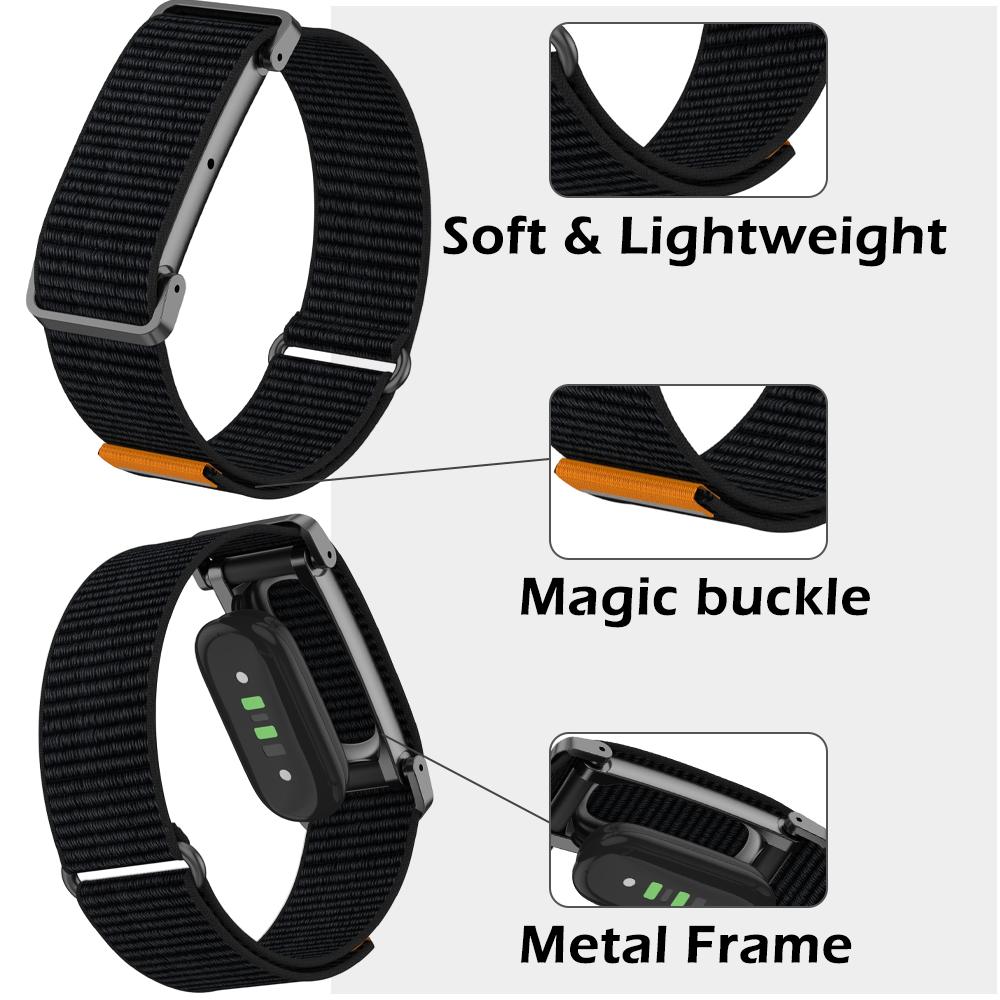 Нейлоновый наручный ремешок и браслет для Google Fitbit Air с металлическим каркасом, регулируемый спортивный ремешок для Google Fitbit Air