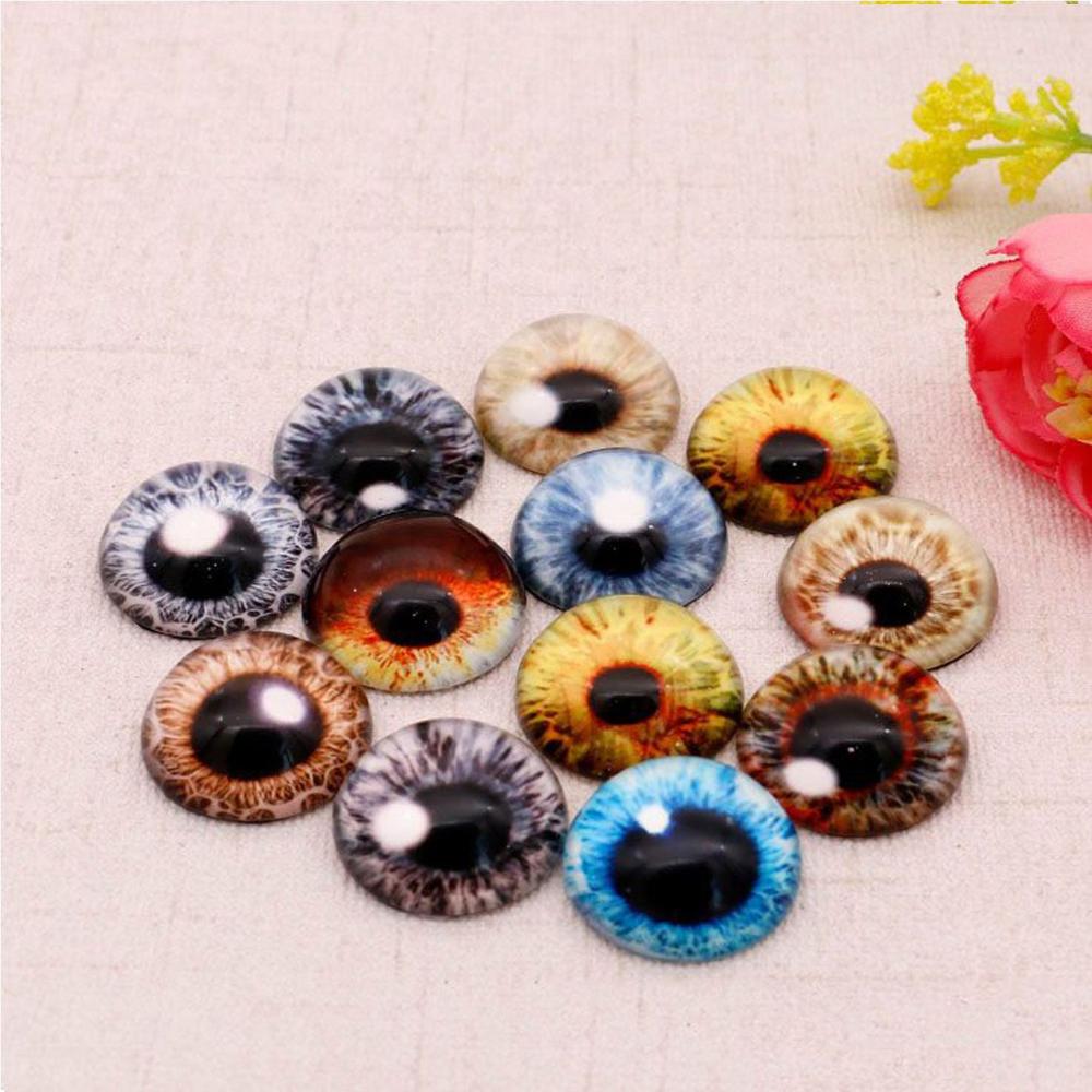 10pairs Funny Toy Animal Dinosaur DIY Crafts Eyeballs Glass Dolls Eyes Time Gem