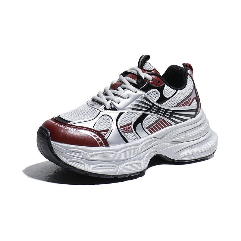 ins Korean version mesh low-top dad shoes girl 2025 autumn new breathable student sports heightened leisure A230