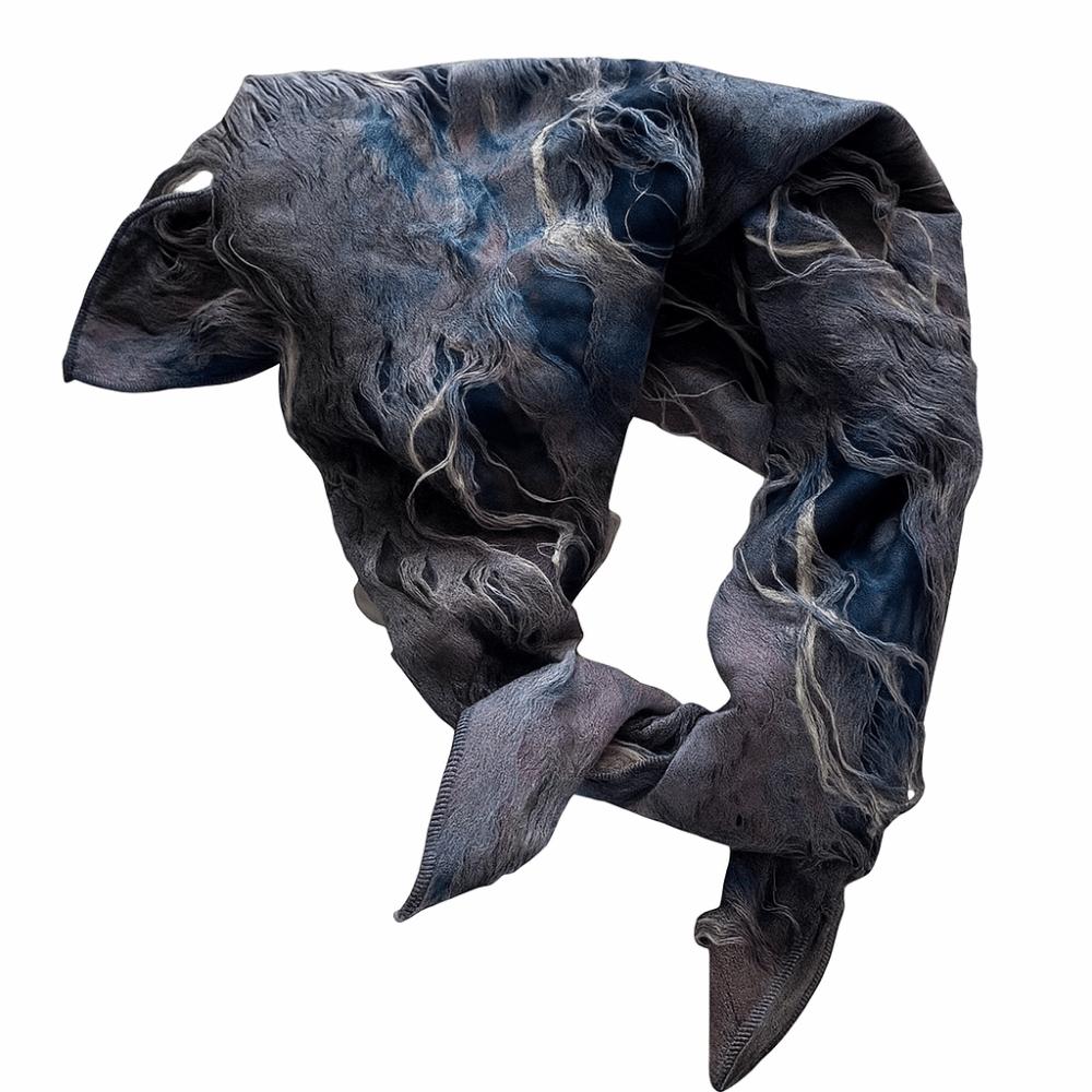 Панк Тай-дай Повязка для волос Y2K Потертый Рваный Топ-труба Стиль Пустоши Шарф для волос Уличная одежда