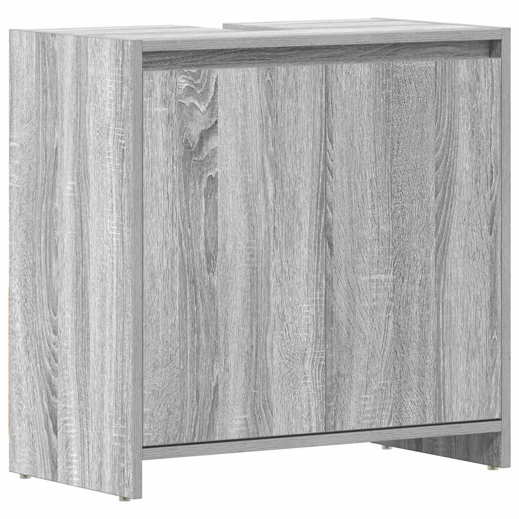 Bathroom Cabinet Gray Sonoma 60 x 33 x 61 cm Particleboard