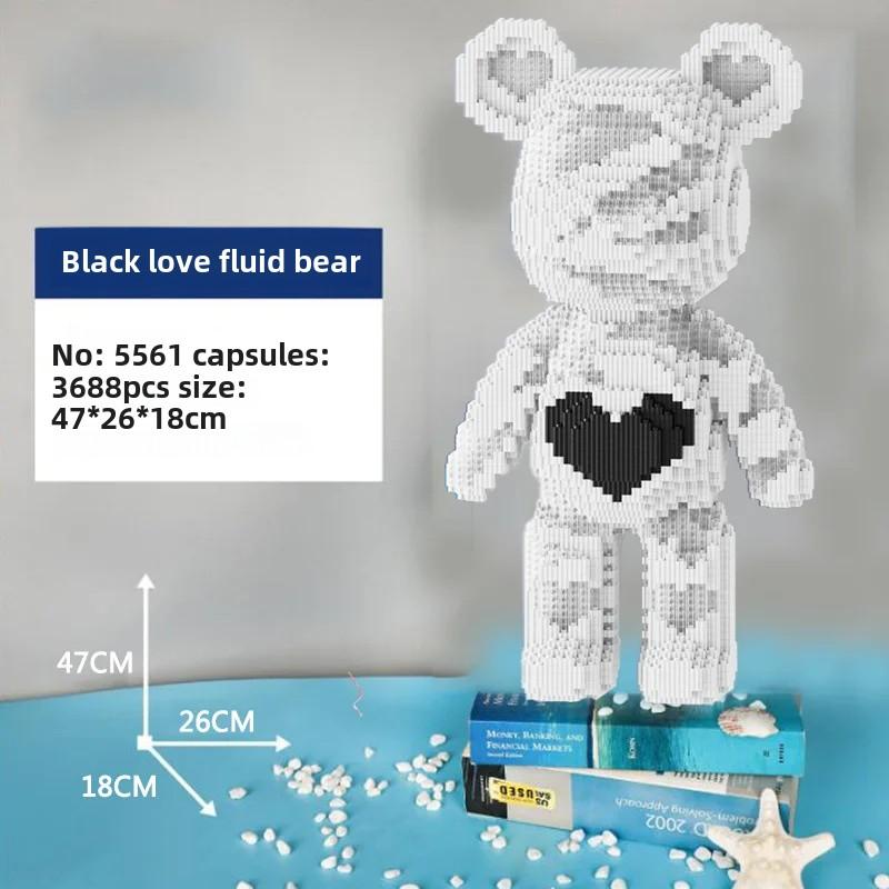 Строительные блоки Игрушки Гигантский Тедди Жидкость Насилие Медведь Модель Конструктор Кирпичи Игрушки Роман Дети Подарки на День Святого Валентина