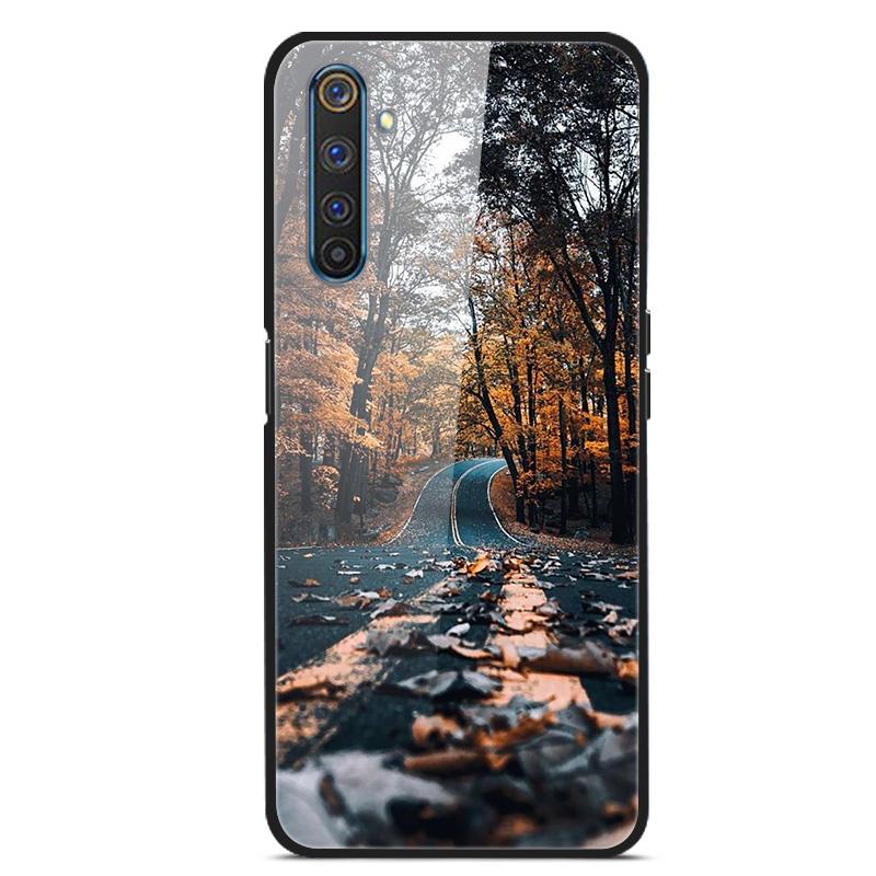 Для OPPO Realme XT Закаленное Стекло Чехол Мягкий Бампер Жесткий Funda Для OPPO Realme 6 Pro Realme X2 XT Чехол для Телефона Realme6 Задняя Крышка