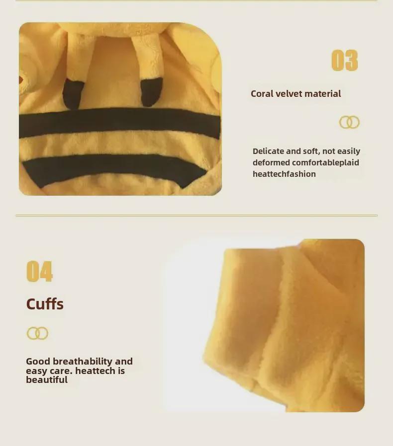 Универсальный зимний наряд для питомца Пикачу: Теплый костюм для маленькой собаки и кошки