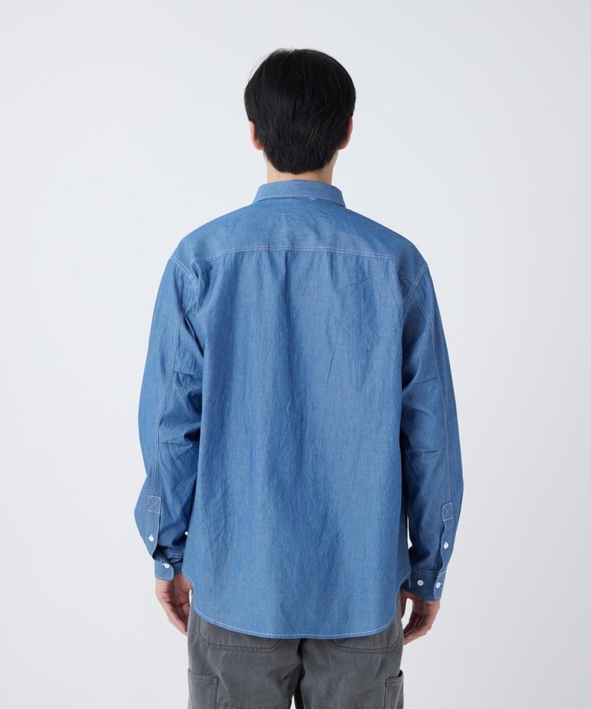 Snow Peak Chambray Work Shirt Tops Shirt Long Sleeve BLACK M SH-26SU003 Men's Women's