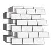 Наклейки на стену в стиле метро Peel and Stick 3D Brick Vinyl Wallpaper Wall Decals для ванной комнаты, кухни, фартука, 10 листов