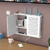 Беспроводной WIFI Роутер Коробка для Хранения Укрытие Кабель Питания Плюс Проволочная Полка Органайзер Настенное Крепление Домашний Офис Держатель для Учебы