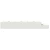 Storage Bed Frame in White 90 cm Particleboard