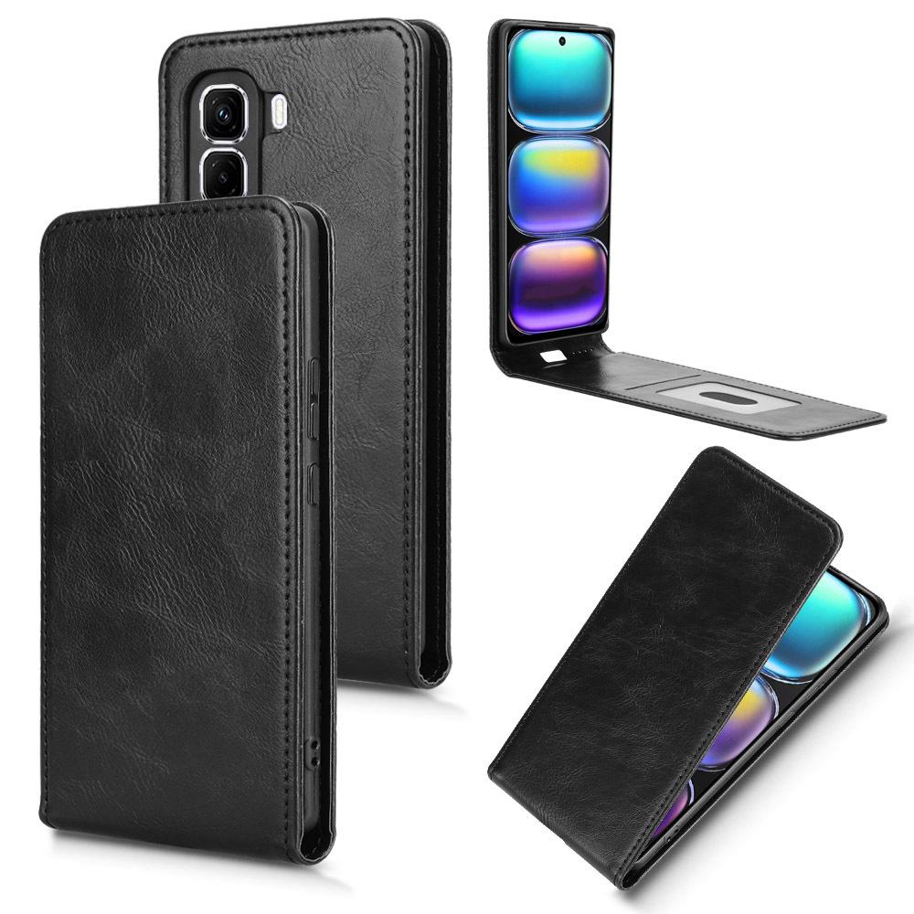 Кожаные флип-чехлы для Infinix Hot 50 Pro+ Plus, откидной чехол вверх и вниз, прочный защитный чехол из искусственной кожи