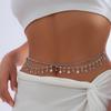 Цепочка на талию Huopin Bikini со стразами, Многослойная цепочка на тело, Металлическая бахрома-цепочка на талию в виде бабочки для женщин