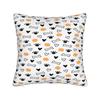 Colorful Paw Print And Bone Pillowcases Fashion Pillow Case For Sofa Bedroom Home Decor Comfy Pillow Cover