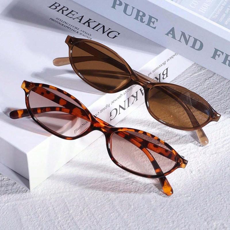 Vintage Small Oval Sunglasses Women New Fashion Elegant Gradient Sun Glasses Ladies Hipster sexy Cat Eye Shades uv400