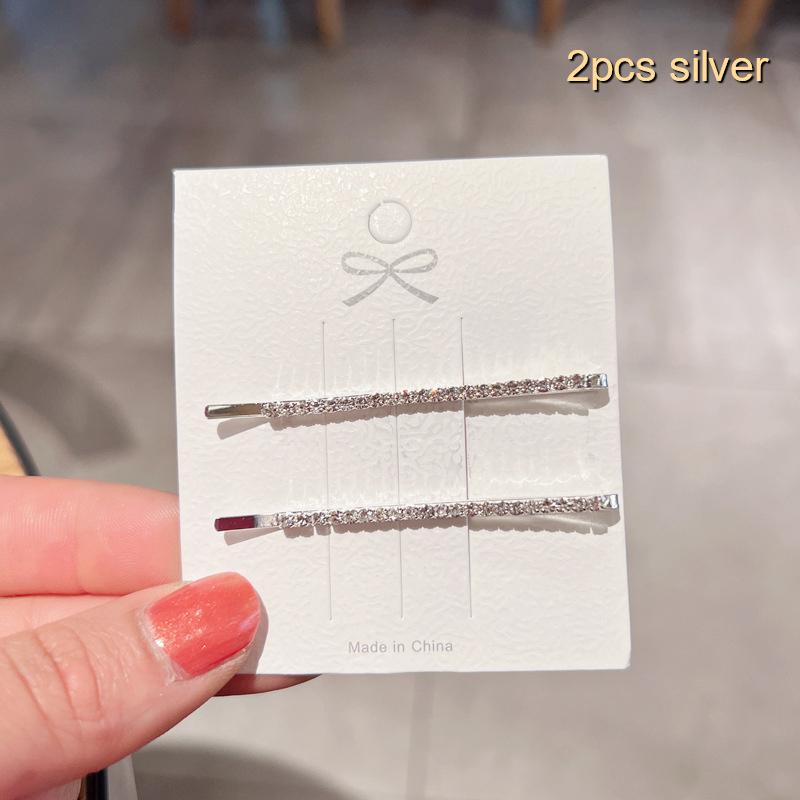 1/4 шт. Блестящие металлические заколки для волос для женщин Простые золотые и серебряные заколки для волос Аксессуары для волос для девочек Зажимы для волос