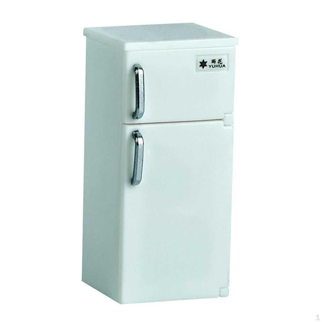 1:12 Мебель для кукольного домика Холодильник Аксессуары для кукольного домика Сцена из жизни Сделай сам Игрушка для ролевых игр для детей 3+