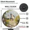 25x25cm Wooden Wall Clock that Doubles as a Picture Frame