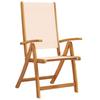 VidaXL Chaises pliables de jardin lot de 6 bois d'acacia et textilène, chaise de jardin, siège d’extérieur, chaise de 3279236
