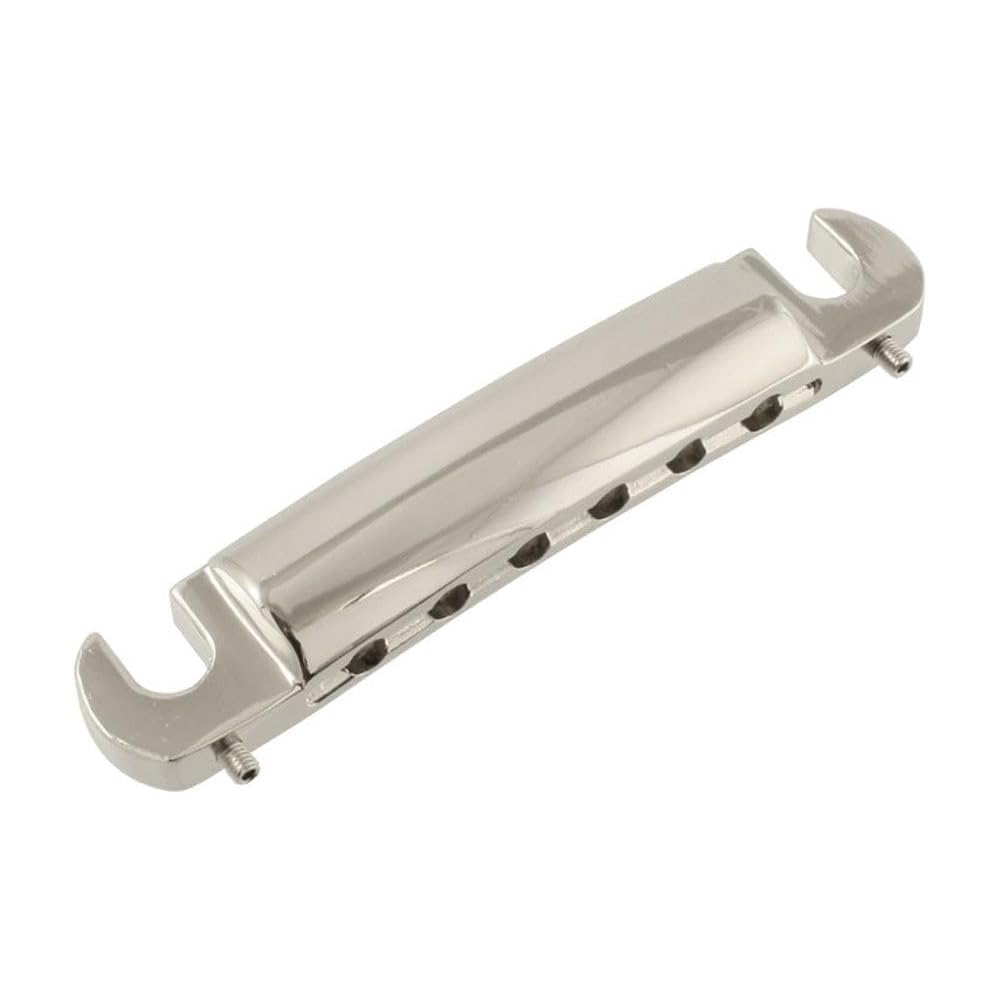 Allparts TP-3405-001 Никелевый стоп-тейлбас Wraparound для 6-струнной гитары