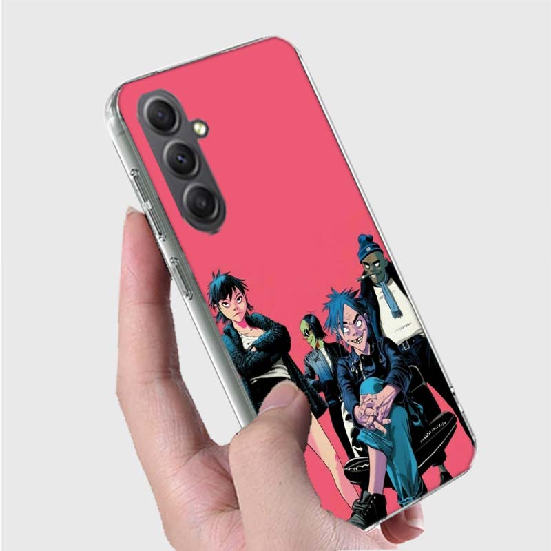 Чехол для телефона Gorillaz Anime для Samsung A16 A26 A36 A56 A17 A03S A04S A02S A05S A50S A30 A20 A70S A40 A21 Galaxy Note 20 10 9 8 Co