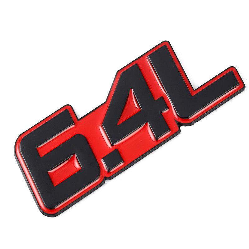 3D Металл 4.0L 4.6L 4.7L 5.0L 5.7L 6.0L 6.2L 6.4L 7.0L Автомобильная наклейка на задний багажник Эмблема Значки Наклейки для Mazda VOLVO PEUGEOT