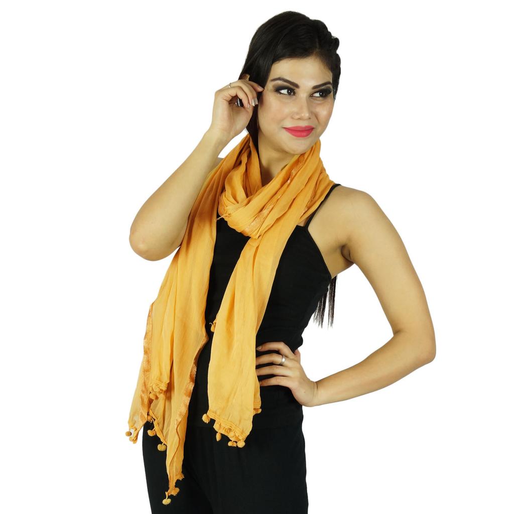 Шарфы из шифоновой смеси, женская одежда, палантин, накидка на шею, длинный подарок Dupatta для