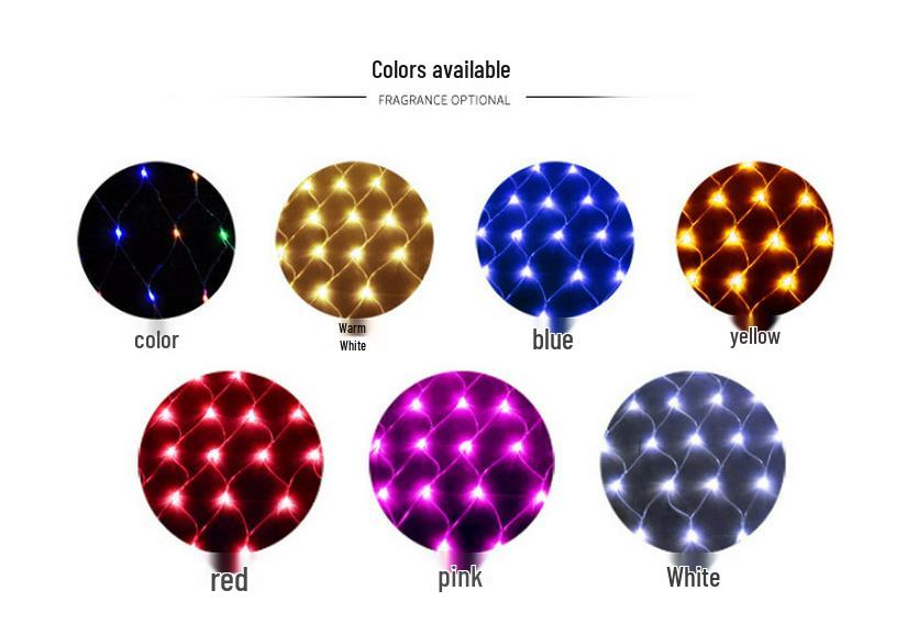 Светодиодная водонепроницаемая мерцающая сетчатая гирлянда - Цветная декоративная гирлянда для Рождества и мероприятий