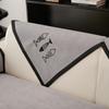 Solid Color Sofa Towel for Living Room Chenille Sofa Cushion Couch Cover Modern Minimalist Corner Sofa Cover Multi-sizes