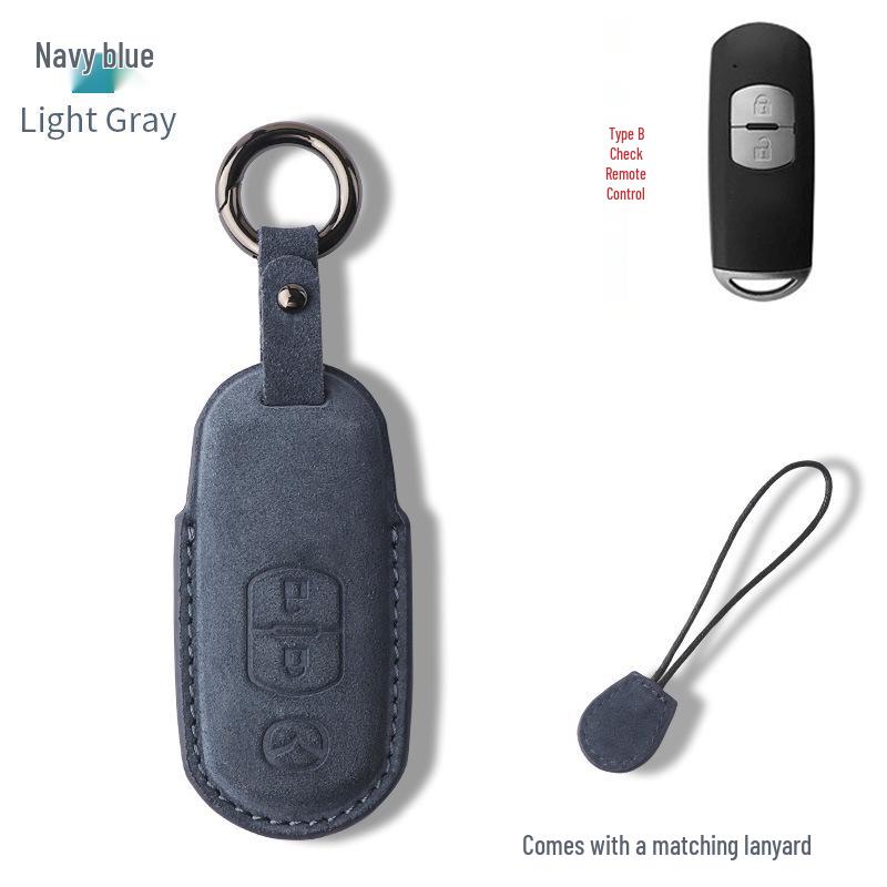 Премиальный замшевый чехол для ключей с пряжкой для Mazda CX-4, CX-5, Axela, Atenza и старой Mazda 6