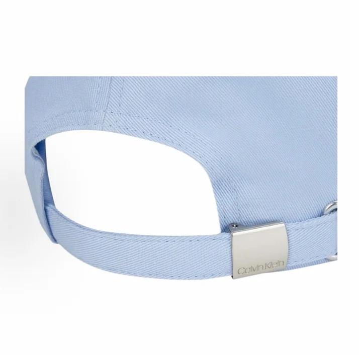 Calvin Klein Jeans Signature Script Cotton Twill Baseball Cap, Calvin Klein Letter Embroidery Curved Blue Minimal Casual Sun Hat 4G5004G-CDN
