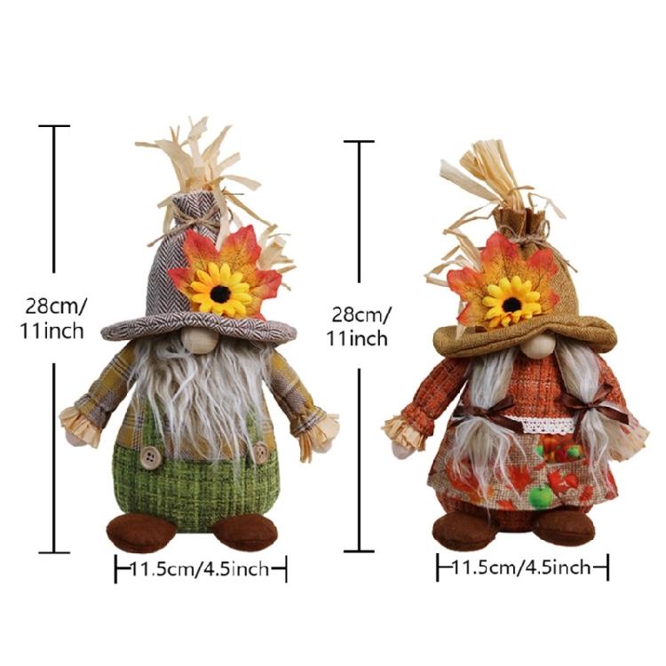 Seasonal Ornament Dwarf Doll  Figurine Holiday Celebration Decoration Party Supply Harvest Festival Layouts