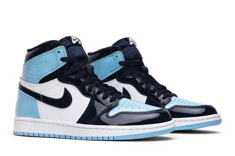 Women's Sneakers Jordan 1 Retro High UNC Patent (Women's) Obsidian/Blue Chill-White