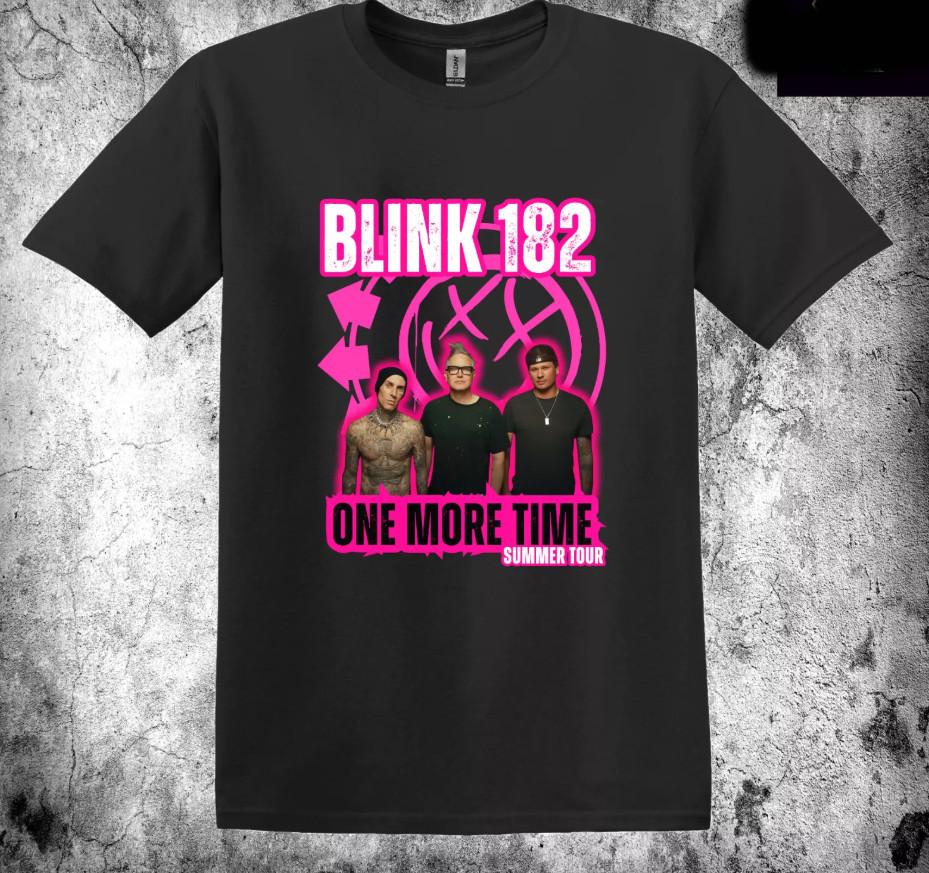 Blink 182 One More Time Punk Rock Band Tshirt size S5XL Unisex T-Shirt