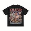 Khabib Nurmagomedov 2026 Графическая футболка для унисекс, оверсайз, хлопок, уличная одежда, смелый, свободный крой, легендарная атмосфера, повседневный топ
