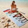 Christmas Gift Halloween Theme Bear Truck Coca Cola beach towel outdoor camping vacation swimming beach towel outdoor absorbent bath towel Y6
