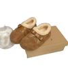 Толстоподошвенный Birkenstock с бархатным бантом, носите новые пушистые хлопковые ботинки зимой, чтобы согреться