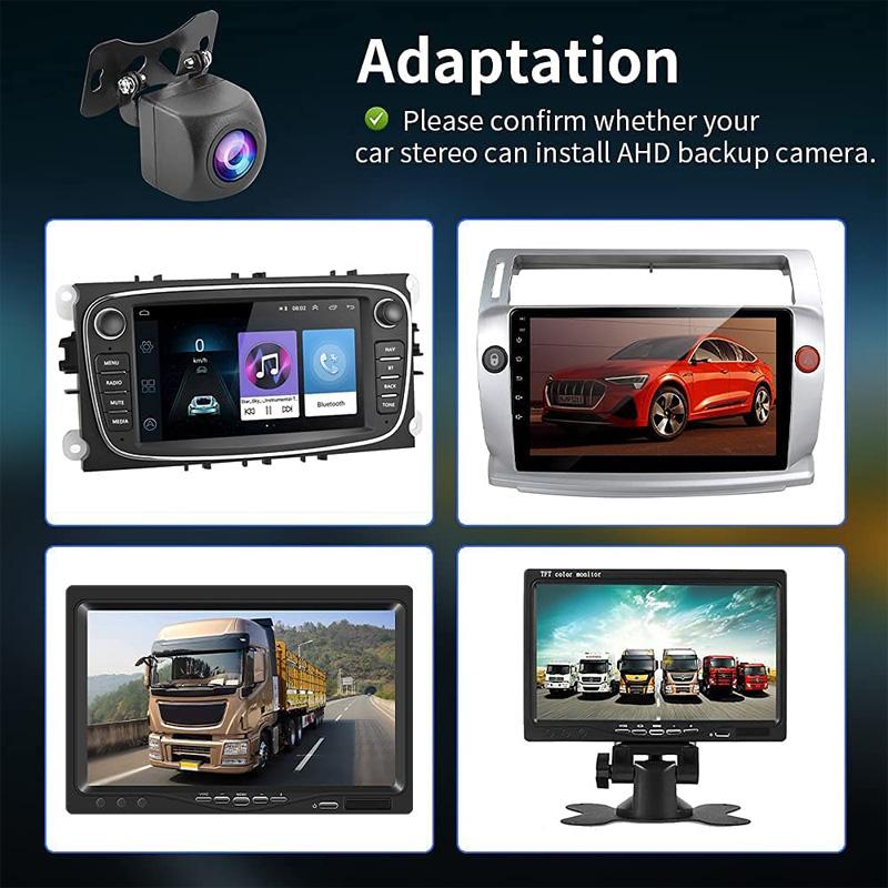 Автомобильная камера заднего вида CCD/AHD 1080P Starlight Night Vision Reversing Camera Universal 4 Glass Lens HD Parking Cam