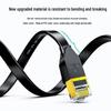 SAMZHE CAT7 Flat Black Shielded Ethernet Cable