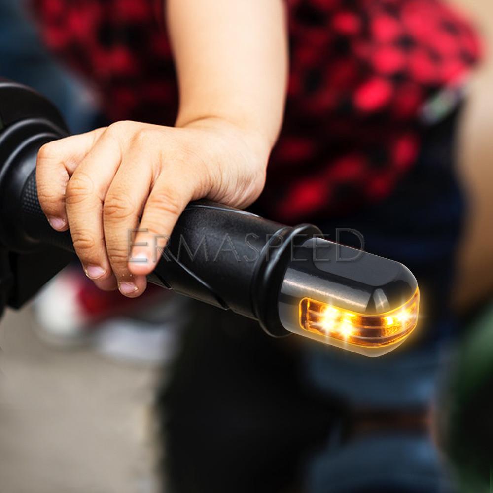 1 пара CNC 7/8 ''руль мотоцикла, светодиодный светильник, янтарная лампа, индикаторы для мотоцикла, указатель поворота, ручка тормоза, фонари