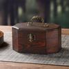 Vintage Chinese Style Wooden Storage Box With Lid For Jewelry Tea Snacks Home Decor