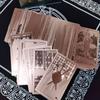 Колода Таро с золотой фольгой Таинственная настольная игра Потрясающий Оракул для гадания В изысканной подарочной коробке