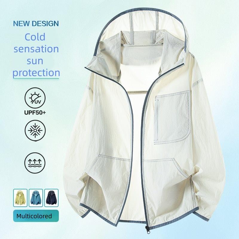 Men Women Couple UPF 50+ Lightweight Sun Protection Jacket Lightweight Breathable Outdoor Hiking Fishing Windproof Coat